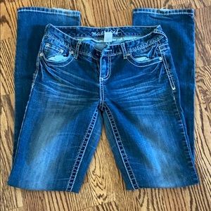 Maurices Jeans some wear at bottom,missing button